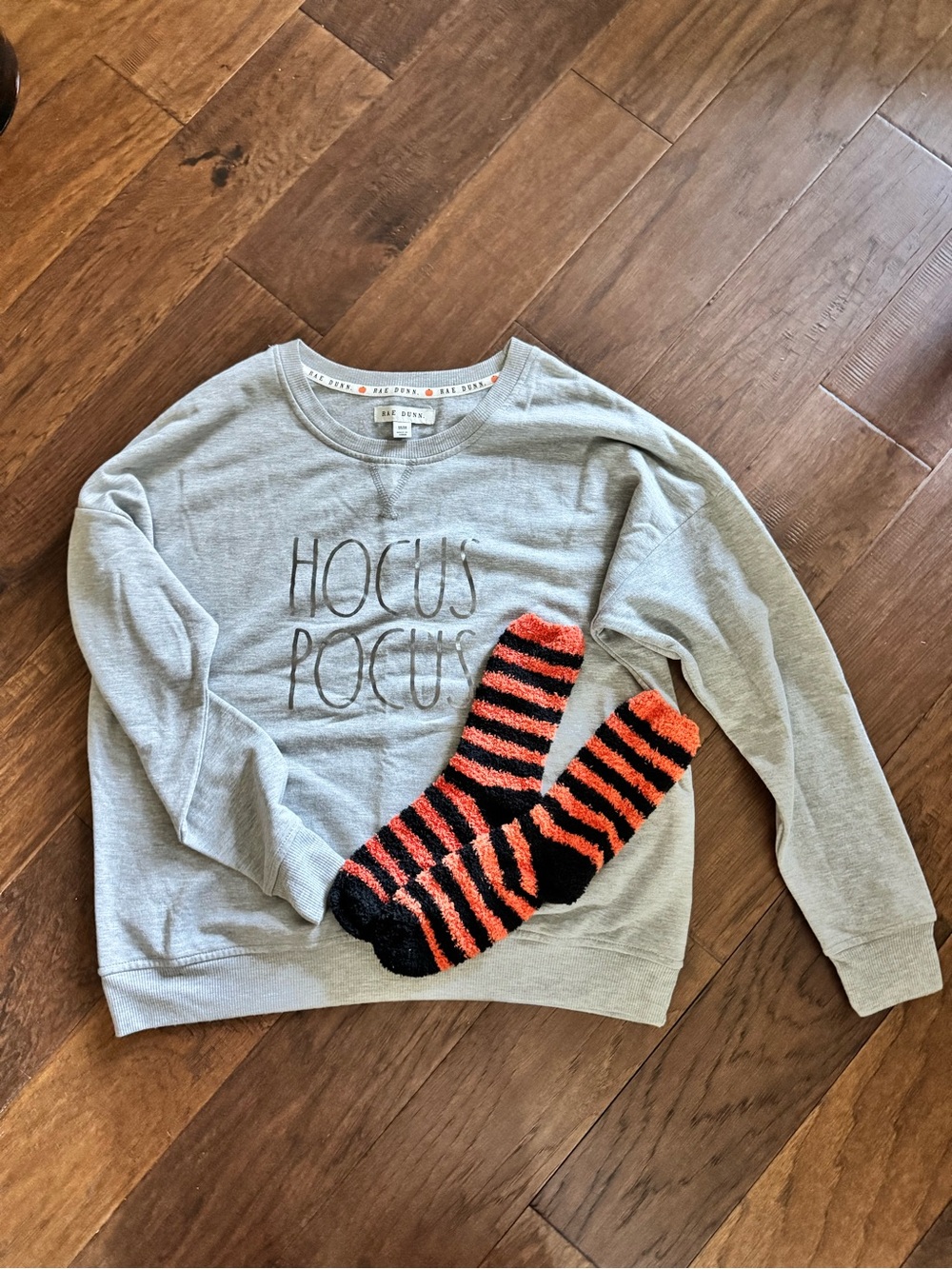 Rae Dunn Hocus Pocus Halloween Sweatshirt and Socks Set